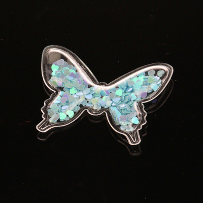 1 gab. Caurspīdīgs tauriņu kūkas virsma, spīdīgs DIY pildījums Dzimšanas dienas ballītes kūkas virsma Truša kroņa kāzu tortes karogu dekorēšana