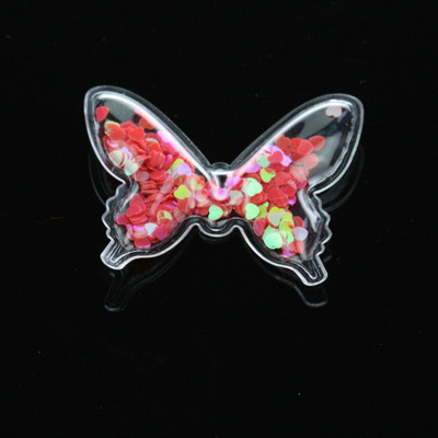 1 gab. Caurspīdīgs tauriņu kūkas virsma, spīdīgs DIY pildījums Dzimšanas dienas ballītes kūkas virsma Truša kroņa kāzu tortes karogu dekorēšana