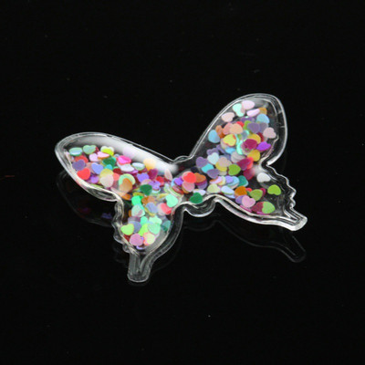 1 gab. Caurspīdīgs tauriņu kūkas virsma, spīdīgs DIY pildījums Dzimšanas dienas ballītes kūkas virsma Truša kroņa kāzu tortes karogu dekorēšana