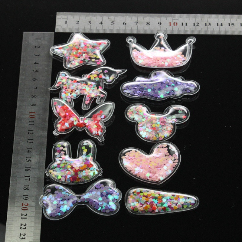 1 gab. Caurspīdīgs tauriņu kūkas virsma, spīdīgs DIY pildījums Dzimšanas dienas ballītes kūkas virsma Truša kroņa kāzu tortes karogu dekorēšana