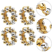 4 gab Metāla gaismas māju dekori Mājas Ziemassvētku salvešu dekori Sprādžu turētāji Rotājumi Nerūsējošā tērauda pusdienu galda ballīte