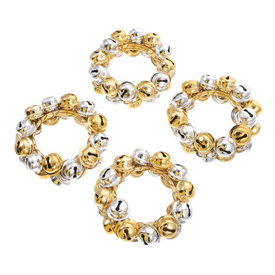 4 gab Metāla gaismas māju dekori Mājas Ziemassvētku salvešu dekori Sprādžu turētāji Rotājumi Nerūsējošā tērauda pusdienu galda ballīte