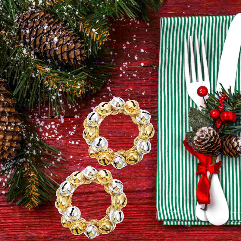 4 gab Metāla gaismas māju dekori Mājas Ziemassvētku salvešu dekori Sprādžu turētāji Rotājumi Nerūsējošā tērauda pusdienu galda ballīte