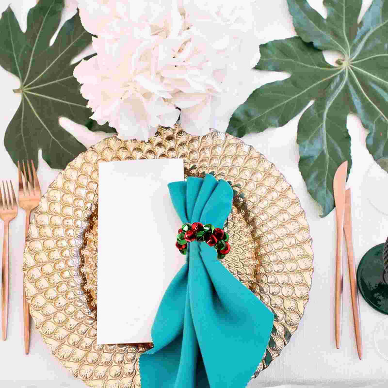 4 gab Metāla gaismas māju dekori Mājas Ziemassvētku salvešu dekori Sprādžu turētāji Rotājumi Nerūsējošā tērauda pusdienu galda ballīte