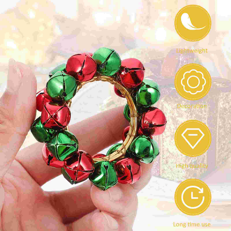 4 gab Metāla gaismas māju dekori Mājas Ziemassvētku salvešu dekori Sprādžu turētāji Rotājumi Nerūsējošā tērauda pusdienu galda ballīte