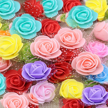 PE Rose λουλούδι Cake Topper γάμου Cupcake Topper Διακοσμήσεις γάμου & αρραβώνων Mariage πάρτι γενεθλίων Διακόσμηση Cake Topper