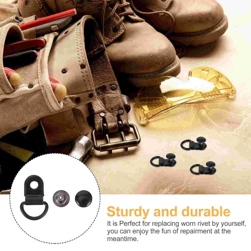 30 komplekti Rokassomu pogas Pārgājienu apavi Āķi kāpšanas zābaku kurpju šņores sprādzes zābaku āķi mežģīnēm pieguļošas rokassomu siksnu savienotājs