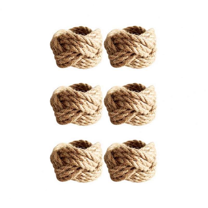 Papīra dvieļu noslaukāmie salvešu turētāji, ar rokām darināti lauku mājas aušanas salvešu gredzeni Viegli tīrāmi lina salmu turētāji rietumiem