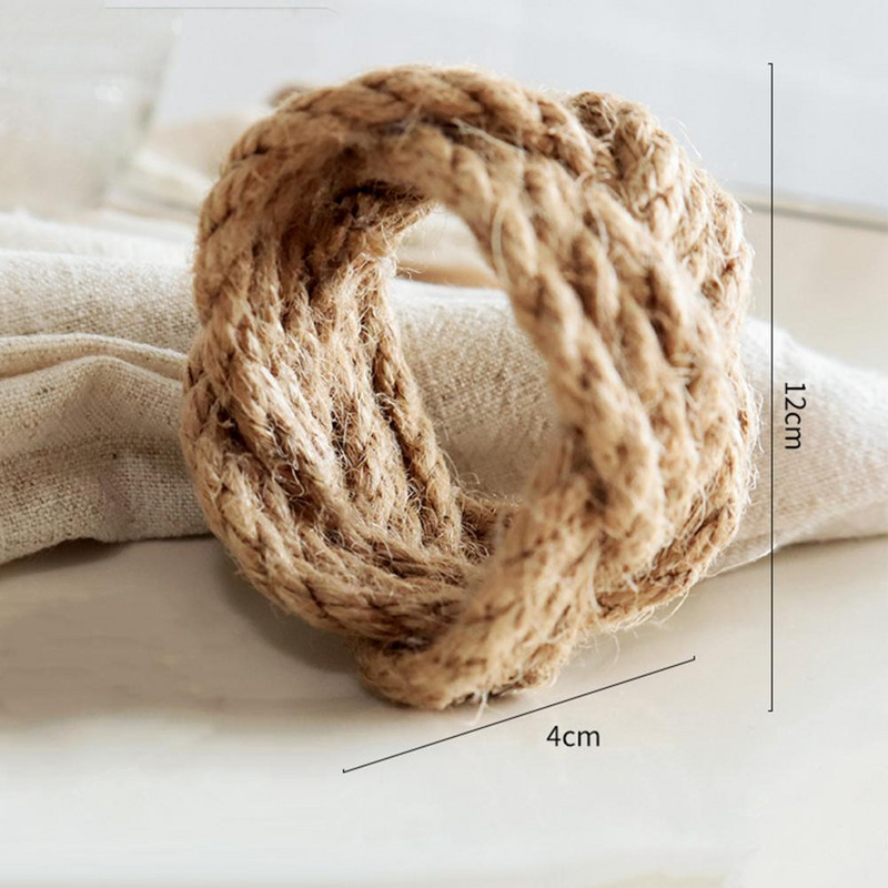 Papīra dvieļu noslaukāmie salvešu turētāji, ar rokām darināti lauku mājas aušanas salvešu gredzeni Viegli tīrāmi lina salmu turētāji rietumiem