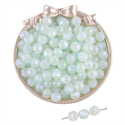 20 g 10 mm akrila slīpēta apaļa lode, brīvas krelles, maģiskas varavīksnes krāsas apģērba rokdarbiem, šūšanas piederumi.