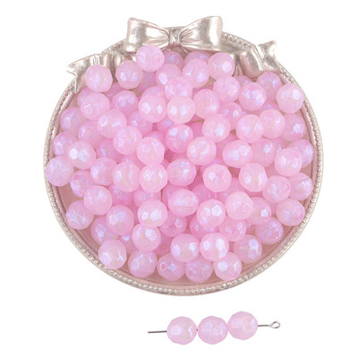 20 g 10 mm akrila slīpēta apaļa lode, brīvas krelles, maģiskas varavīksnes krāsas apģērba rokdarbiem, šūšanas piederumi.