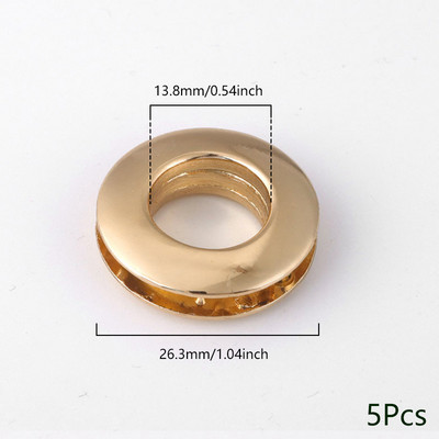 5gab sakausējuma caurumu metāla cilpas ar skrūvēm ādas amatniecībai DIY ādas soma ar cilpām pogu Apģērbi Jostas rotājumi Aksesuāri