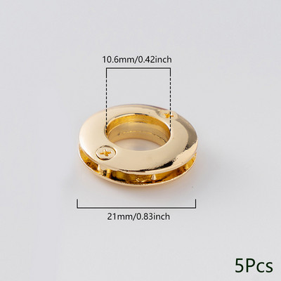 5gab sakausējuma caurumu metāla cilpas ar skrūvēm ādas amatniecībai DIY ādas soma ar cilpām pogu Apģērbi Jostas rotājumi Aksesuāri