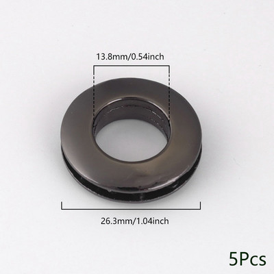 5gab sakausējuma caurumu metāla cilpas ar skrūvēm ādas amatniecībai DIY ādas soma ar cilpām pogu Apģērbi Jostas rotājumi Aksesuāri