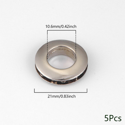 5gab sakausējuma caurumu metāla cilpas ar skrūvēm ādas amatniecībai DIY ādas soma ar cilpām pogu Apģērbi Jostas rotājumi Aksesuāri