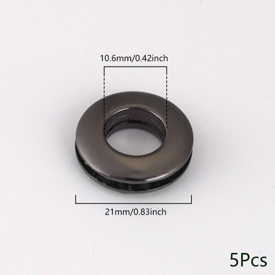 5gab sakausējuma caurumu metāla cilpas ar skrūvēm ādas amatniecībai DIY ādas soma ar cilpām pogu Apģērbi Jostas rotājumi Aksesuāri