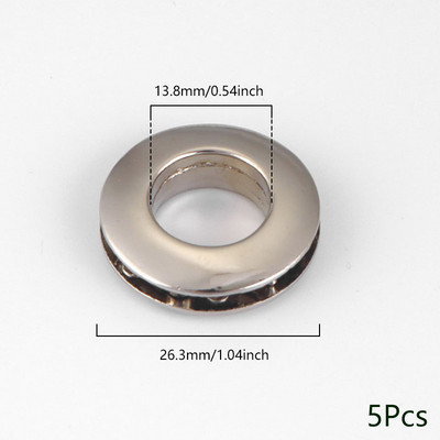 5gab sakausējuma caurumu metāla cilpas ar skrūvēm ādas amatniecībai DIY ādas soma ar cilpām pogu Apģērbi Jostas rotājumi Aksesuāri