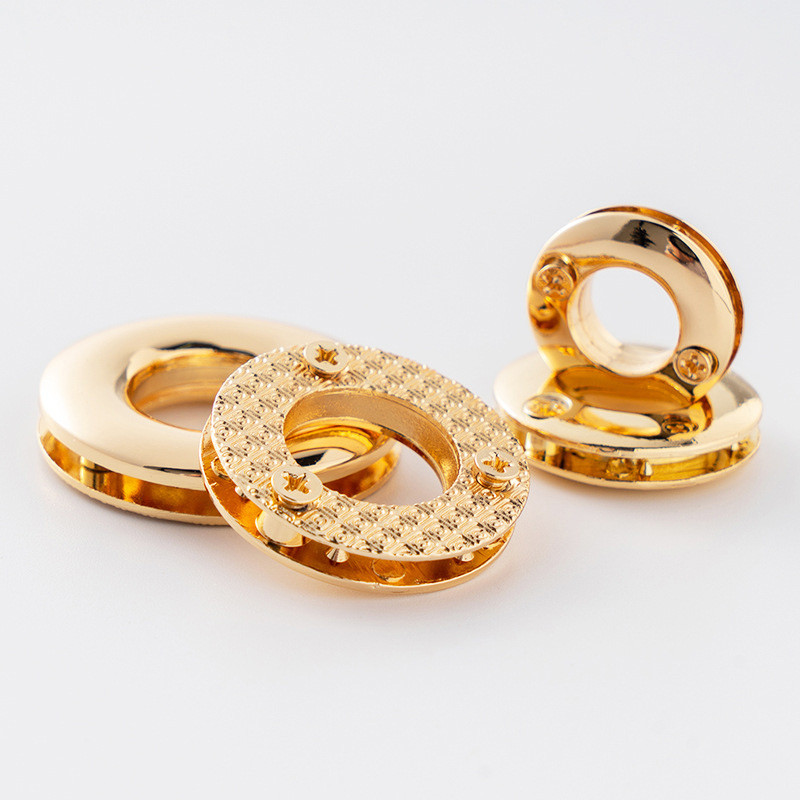 5gab sakausējuma caurumu metāla cilpas ar skrūvēm ādas amatniecībai DIY ādas soma ar cilpām pogu Apģērbi Jostas rotājumi Aksesuāri