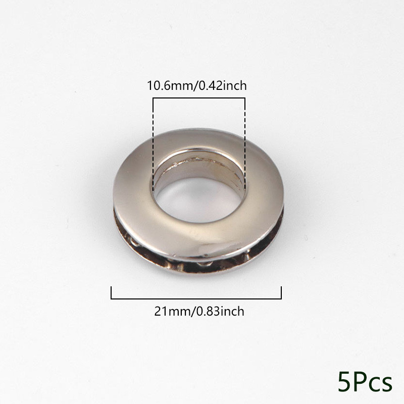 5gab sakausējuma caurumu metāla cilpas ar skrūvēm ādas amatniecībai DIY ādas soma ar cilpām pogu Apģērbi Jostas rotājumi Aksesuāri
