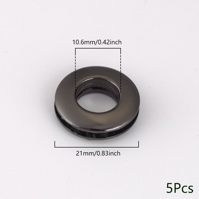 5gab sakausējuma caurumu metāla cilpas ar skrūvēm ādas amatniecībai DIY ādas soma ar cilpām pogu Apģērbi Jostas rotājumi Aksesuāri