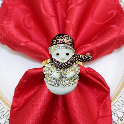 8 buc. inel pentru șervețele din frunze de ilis cu perle cu stras pentru suport pentru șervețele pentru Crăciun, nuntă, ziua de naștere, cină, decor de masă HWC280