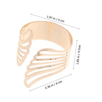 2 бр. Салфетки Декоративни метални пръстени Сватбени декорации Държач за церемония Сервиета Златна маса за хранене в западен стил