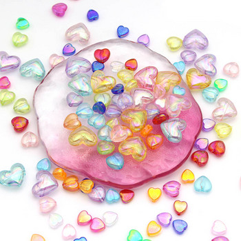 20/50/100 τμχ Διαφανές Σχήμα Αγάπης Καρδιάς Ακρυλικό Κοσμήματα Κατασκευής Βραχιόλι Σκουλαρίκια Ρούχα DIY Craft Loose Spacer Beads
