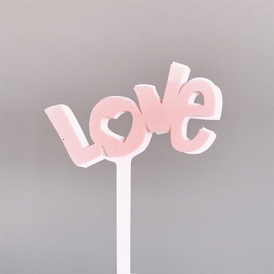 1gab kāzu ballīšu deserts izgreznot jauku dubultmīlestības akrila kūkas ieliktni cepšanas kūkas dekorēšana Valentīna dzimšanas dienas kūkas dekorēšana