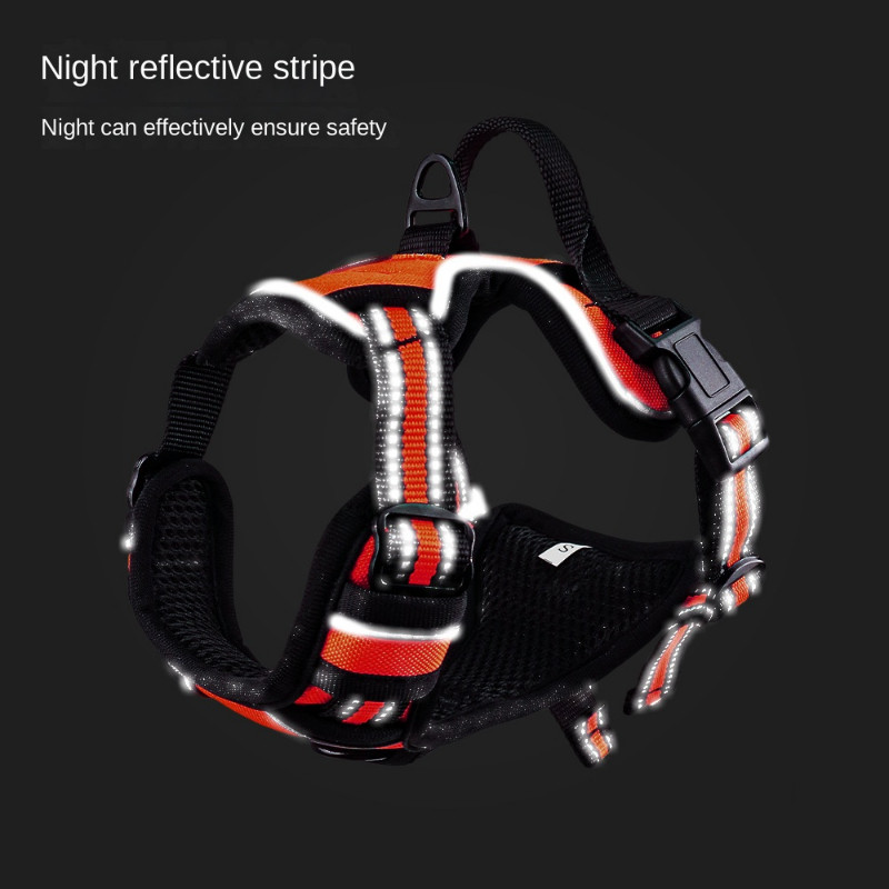 Suņu pavadas siksnas Atstarojoša elpojoša veste āra pastaigai bez vilkšanas drēbes franču buldogiem mājdzīvniekiem suņiem aksesuāri