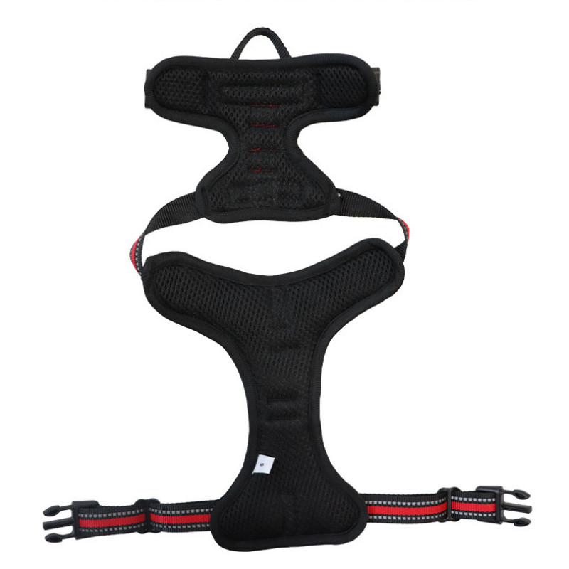 Suņu pavadas siksnas Atstarojoša elpojoša veste āra pastaigai bez vilkšanas drēbes franču buldogiem mājdzīvniekiem suņiem aksesuāri