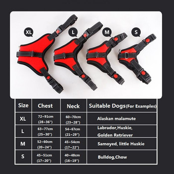 Найлонова тежкотоварна колана за кучета за домашни любимци, нашийник, регулируема, подплатена, изключително голяма, средна, малка колани за кучета, жилетка Хъски Продукти за големи кучета