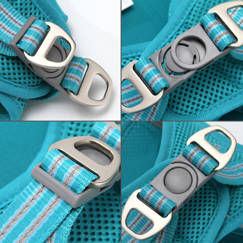 Suņu iejūga veste Regulējama mājdzīvnieku pastaigu pavada siksna kucēnu kaķu kaklasiksnu siksnas maziem un vidējiem suņiem mājdzīvnieku siksnu piederumiem