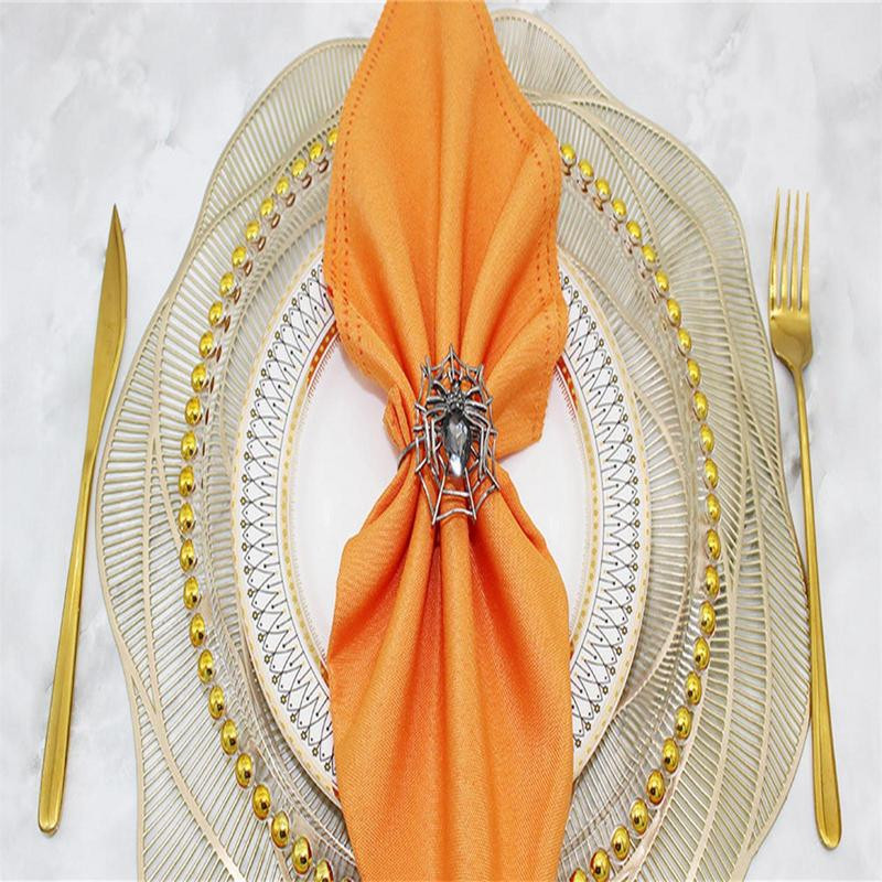 Halloweeni salvrätikusõrmuste hoidikud Rhinestone Spider Decor Salvrätikuhoidjad Sõrmused Dekoratiivsed salvrätikute kaunistused lauakaunistuseks