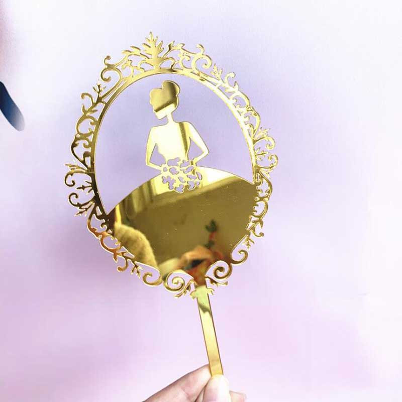 Akrylová ozdoba na tortu princezná, nevesta, svadobná ozdoba na muffiny, všetko najlepšie k narodeninám, bábätko, párty, torta, vrchná časť, vlajka, dekorácie, potreby