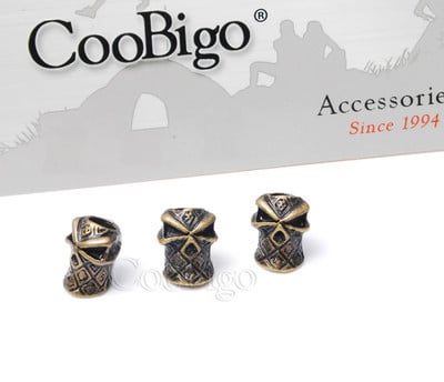 Ninja pirátske korálky s lebkou, zipsom, ťahacím taktickým batohom, taškou, lanom, paracordovým náramkom, nožom, šnúrkou na krk, DIY príslušenstvo, kovové 5 ks