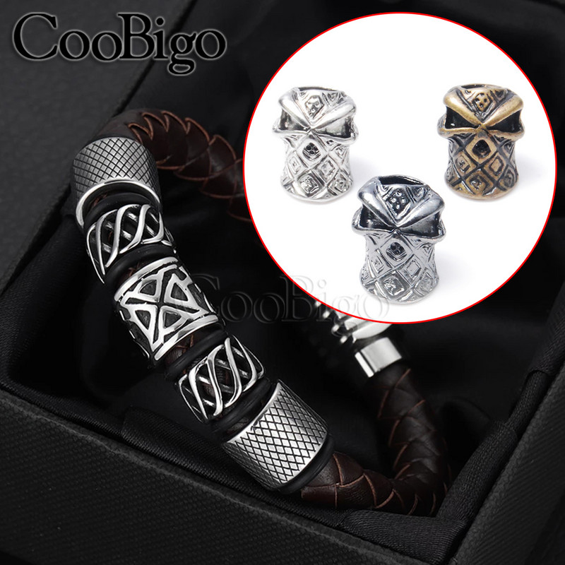 Ninja pirátske korálky s lebkou, zipsom, ťahacím taktickým batohom, taškou, lanom, paracordovým náramkom, nožom, šnúrkou na krk, DIY príslušenstvo, kovové 5 ks