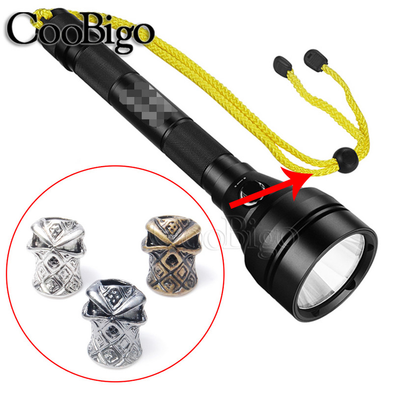 Ninja pirátske korálky s lebkou, zipsom, ťahacím taktickým batohom, taškou, lanom, paracordovým náramkom, nožom, šnúrkou na krk, DIY príslušenstvo, kovové 5 ks