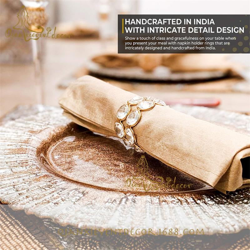 Salvešu turētāji Metāla viesnīcas galds Salvešu gredzens Salvetes sprādze Ar rokām darināti ballīšu piederumi Ziemassvētku salvešu gredzens Daudzfunkcionālas kāzas