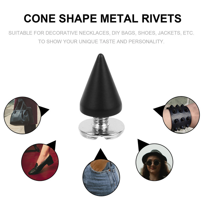 20 gab. pērļu kaklarota nagi amatniecības atradumi kniedes metāla kniedes skrūvējami punk