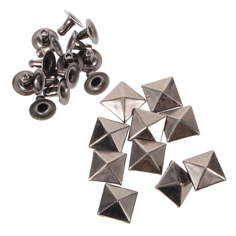 100 tk Punkriided Neetid Meisterdamine Rõivad Naastud Dekoorid Komplekt Riietus Kõrvarõngad Naelad Kingad Kott Aksessuaarid Messing