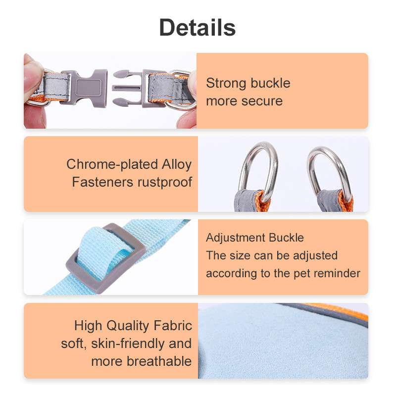 Elpojoša suņu iejūga Regulējama atstarojoša suņu iejūga un pavadas komplekts Izturīgs kucēnu iejūgs mājdzīvnieku aksesuāri