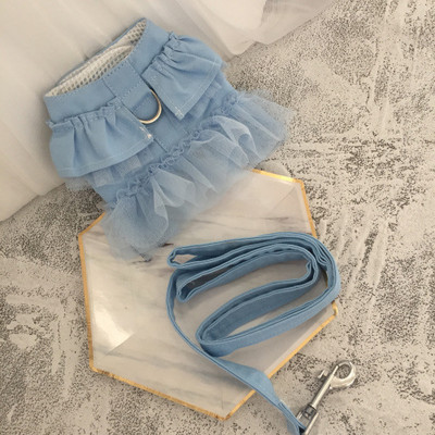 Apģērbs sunim Pavasaris Vasaras Plānas Vestes Svārki Krūšu siksna Vilces virve Mājdzīvnieks Kaķis Mazs suns Suņa Kaklasiksna Kucēna Aksesuāri