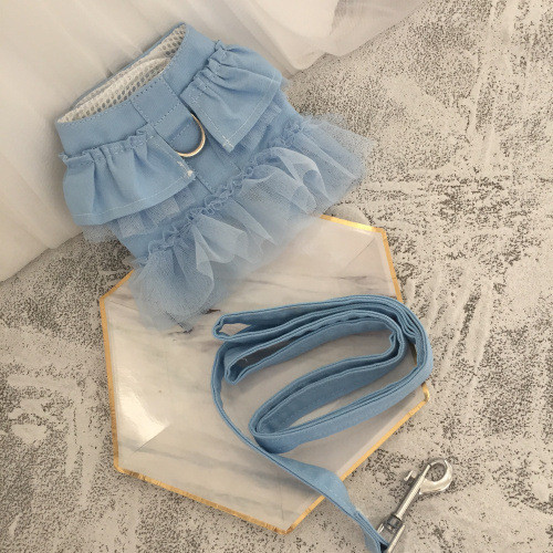 Apģērbs sunim Pavasaris Vasaras Plānas Vestes Svārki Krūšu siksna Vilces virve Mājdzīvnieks Kaķis Mazs suns Suņa Kaklasiksna Kucēna Aksesuāri