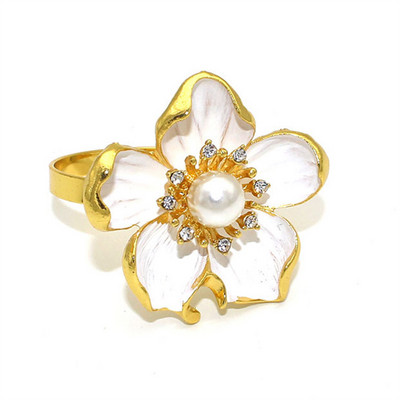 1Gb Daisy Insect salvešu gredzens Butterfly Dragonfly salvešu turētājs vasaras kāzām Ziemassvētku brīvdienām pusdienu galda dekors ERW07