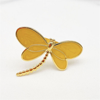 1Gb Daisy Insect salvešu gredzens Butterfly Dragonfly salvešu turētājs vasaras kāzām Ziemassvētku brīvdienām pusdienu galda dekors ERW07