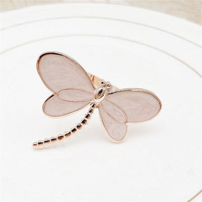 1Gb Daisy Insect salvešu gredzens Butterfly Dragonfly salvešu turētājs vasaras kāzām Ziemassvētku brīvdienām pusdienu galda dekors ERW07