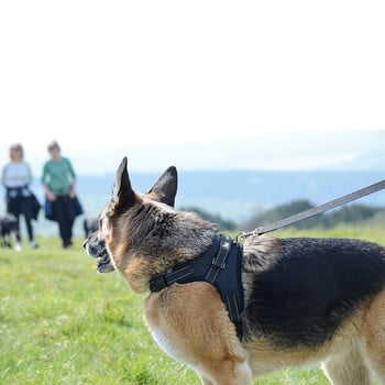 Нагръдник за кучета POLICE K9 Дължина на нашийника Регулируема стъпка в ходене Нагръдници за домашни любимци ЖИЛЕТКА Персонализиран етикет за куче По избор