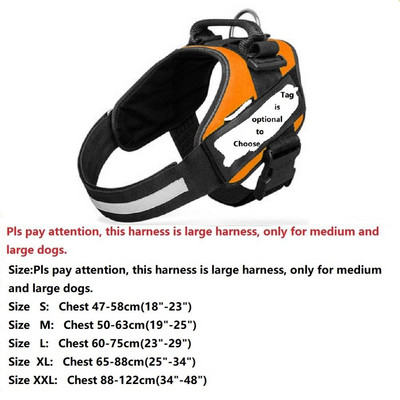 Suņu siksnas POLICE K9 Apkakles garums Regulējams solis staigāšanas mājdzīvnieku iejūgā VEST pielāgota suņa etiķete pēc izvēles