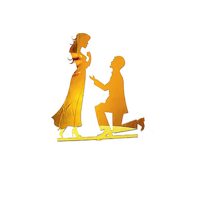 Pono ir ponios akriliniai vestuvinio torto papuošimai Nuotakos ir jaunikio keksų kepsneliai auksiniai juodi vestuvių poros torto dekoravimo reikmenys