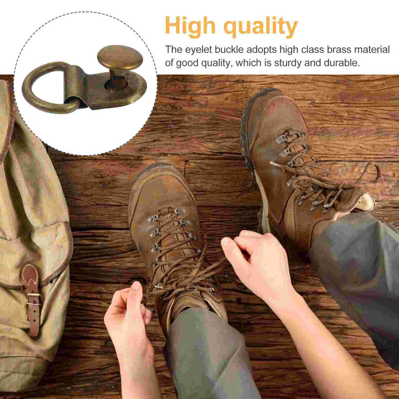 30 komplekti Sprādzes Apavi poga Nerūsējošā tērauda sprādzes Noņemamas pogas Sudraba metāliski zābaki Atkārtoti lietojami somiņa DIY instrumenti